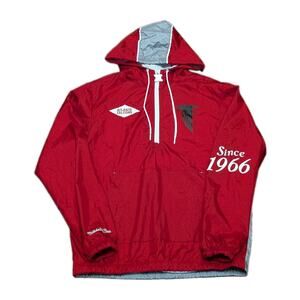 Mitchell & Ness Atlanta Falcons Sixty-Six Collection SMALL Half-Zip Windbreaker